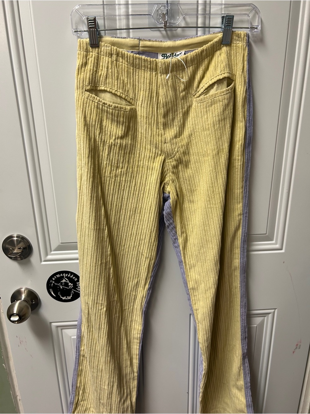 Gorgeous boho/ hippie / festival  Corduroy Two-Tone Lounge Pants